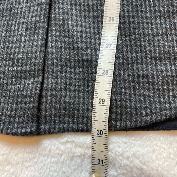 All:Row Long Sleeve Black and Gray Houndstooth Flannel Button Down Shirt Size M - Picture 10 of 11